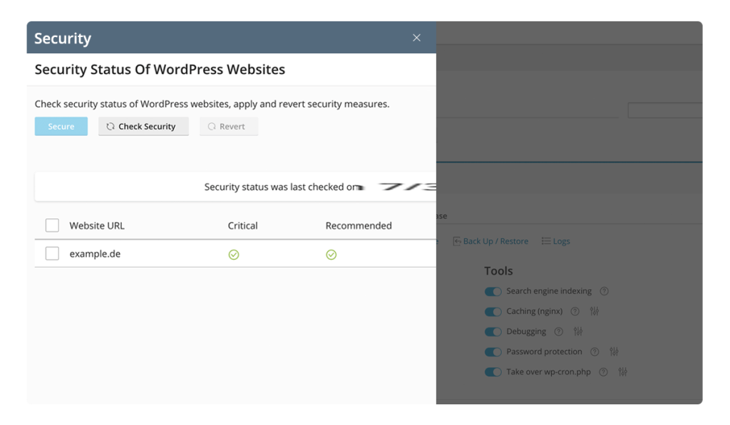 Plesk WordPress Toolkit